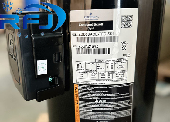 شراء مضغوط التبريد من سلسلة ZBD Copeland 8HP ZBD58KCE-TFD-551 online manufacture