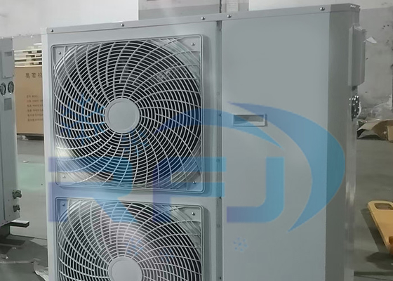 شراء المروحة المزدوجة من البلاستيك القفص المروحة صناديق نوع الوحدة الصحية متوسط عالية درجة الحرارة التجمد وحدة التكثيف R404A R22 online manufacture