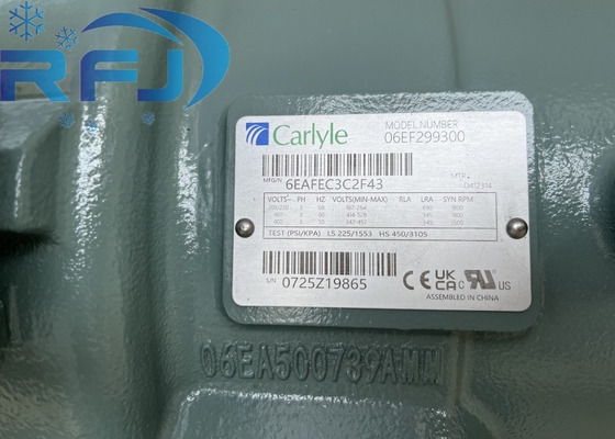 شراء المضغوط المكبس الصناعي Carlyle 06EF299300 مع اختبار PSI/KPA 3 PH online manufacture
