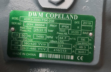 شراء ضاغط التبريد شبه المحكم من كوبلاند DWN R22 4DR3-3000-TSK-232 30HP online manufacture