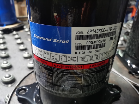 3 مراحل / 6HP ضاغط كوبلاند التمرير ZB45KQE-TFD-558 محكم للثلاجة التجارية