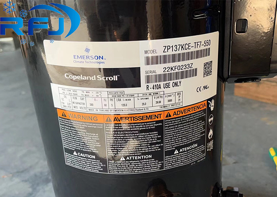 ضاغط التبريد كوبلاند التمرير ZP137KCE-TF7-550 380V 3Phase 60Hz
