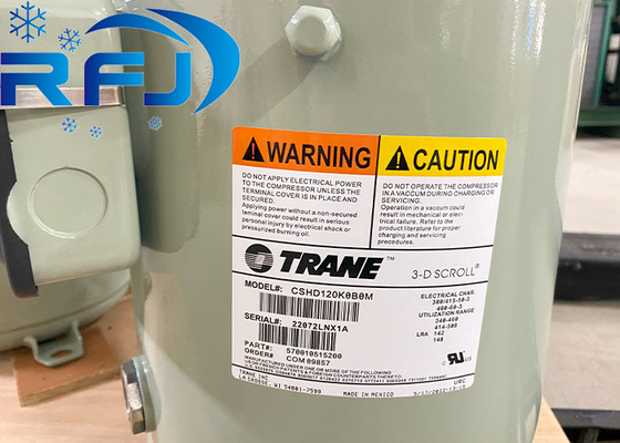 تران CSHD120K0B0M ضاغط التدوير 10ph R410a 102kg 380-415V / 3 / 50HZ التشغيل