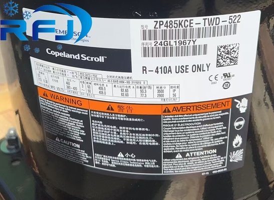 ضاغط الحرارة المنخفضة ZP485KCE-TWD-522 لنظم التبريد التجارية