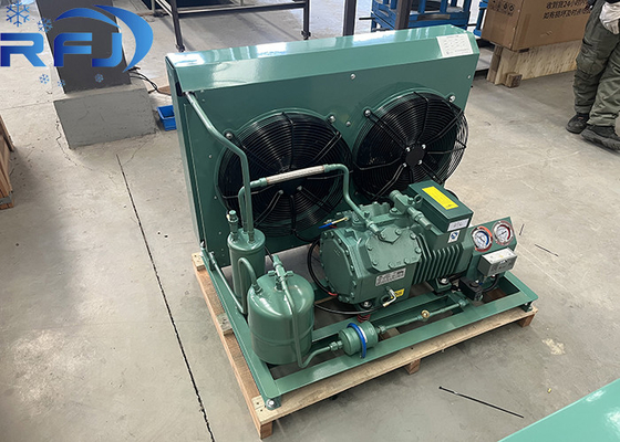 220-240 فولت / 1PH / 50 هرتز الجهد 2HP نصف مغلقة منخفضة درجة الحرارة تبريد الهواء وحدة التكثيف للتبريد التجاري