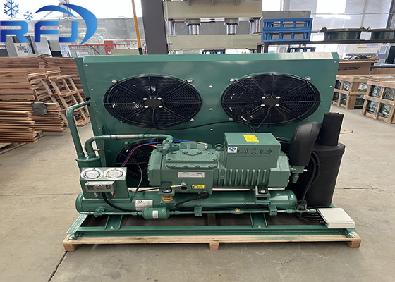 وحدة التكثيف شبه الهرماتيكية ذات درجة حرارة منخفضة تبرد بالهواء من 2HP لأنظمة التبريد