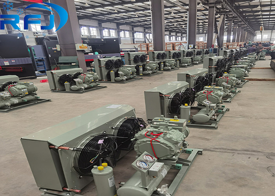 15HP-20HP وحدة تكثيف شبه مغلقة عالية الحرارة عالية التبريد الجوي للاستخدام التجاري