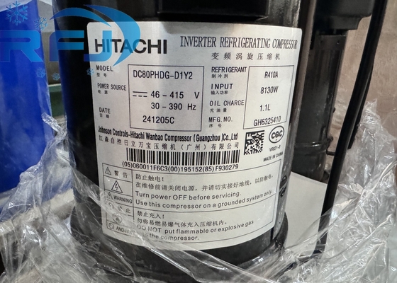 R410A المبرد AC المكبس المتحرك HITACHI DC80PHDG-D1Y2 للاحتياجات التبريد