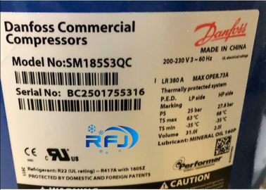 دانفوس أداء 60HZ التمرير ضاغط التبريد SM185S3QC