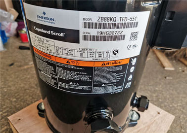 R22 كوبلاند ضاغط حلزوني 12 حصان 3 مراحل ZB88KQ-TFD-551 AC طاقة الفولاذ المقاوم للصدأ